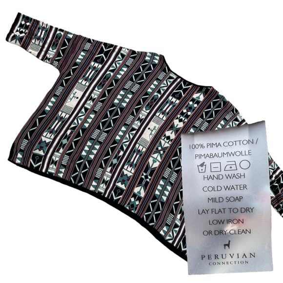 Peruvian Connection Sakalava Sweater Top NWT Sz XXL - Picture 5 of 8